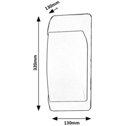 Rabalux - Outdoor wall light 1xE27/12W/230V IP65
