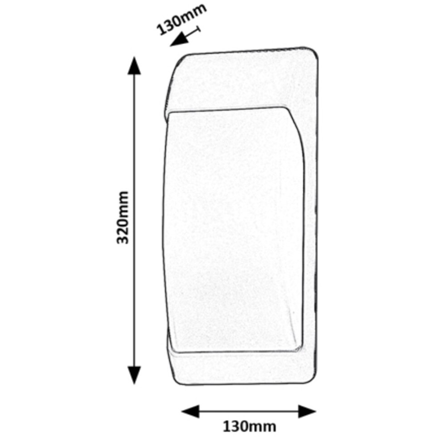 Rabalux - Outdoor wall light 1xE27/12W/230V IP65