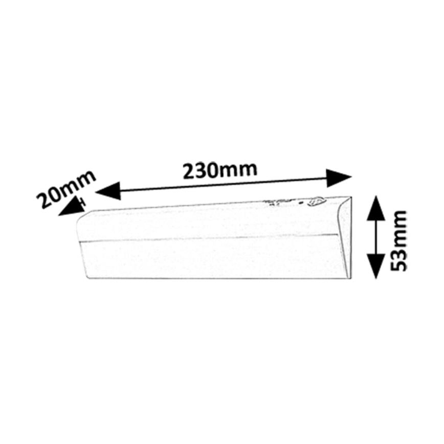 Rabalux - LED Under kitchen cabinet light with motion sensor LED/0,5W/3xAA