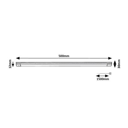 Rabalux - LED Dimmable under kitchen cabinet light with sensor LED/8W/230V 3000K 50 cm