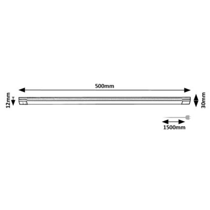 Rabalux - LED Dimmable under kitchen cabinet light with sensor LED/8W/230V 3000K 50 cm