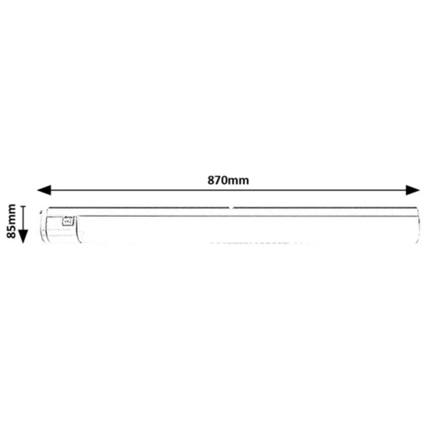 Rabalux - LED Under kitchen cabinet light with a socket LED/20W/230V 4000K IP44 white 87 cm