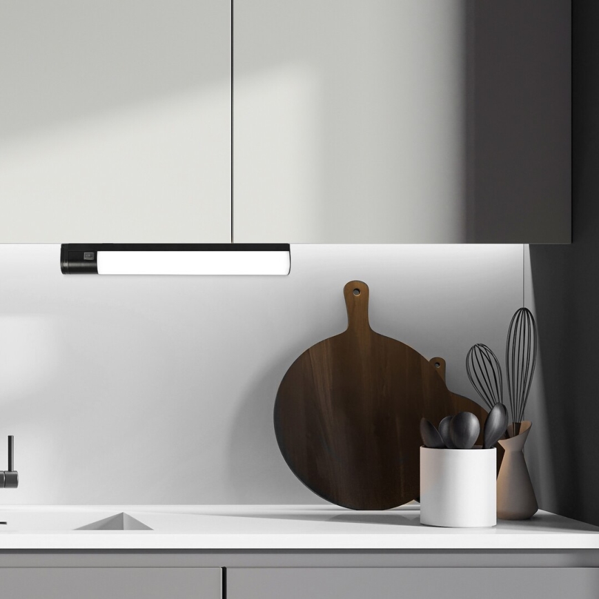 Rabalux - LED Under kitchen cabinet light with a socket LED/17W/230V 4000K IP44 black 57 cm