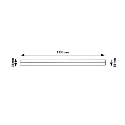 Rabalux - LED Under kitchen cabinet light LED/24W/230V 4000K 113 cm black