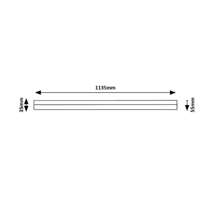 Rabalux - LED Under kitchen cabinet light LED/24W/230V 4000K 113 cm black