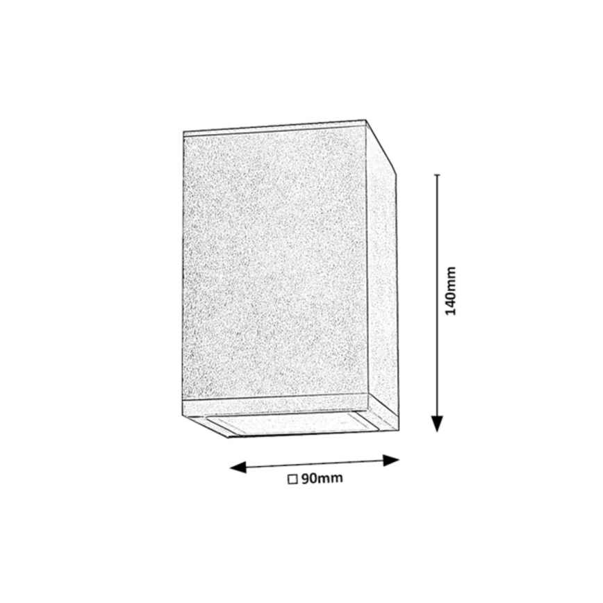 Rabalux - Outdoor spotlight 1xGU10/35W/230V square IP54