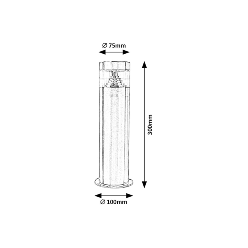 Rabalux - LED Outdoor lamp LED/7W/230V 30 cm IP54