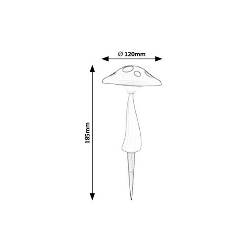 Rabalux - LED Outdoor solar light with sensor LED/0,06W/1xAA IP44