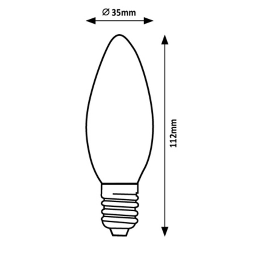 Rabalux - LED Bulb C35 E14/2W/230V 3000K Energy class A