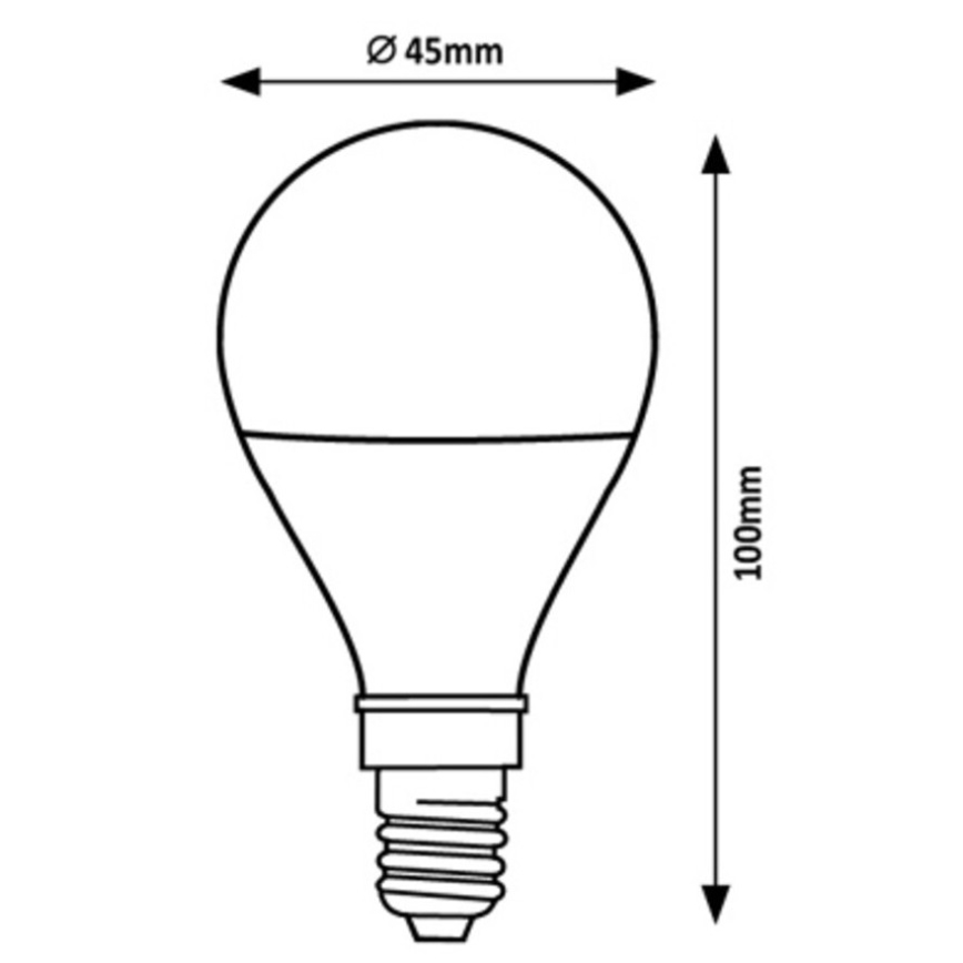 Rabalux - LED Bulb G45 E14/2W/230V 4000K Energy class A
