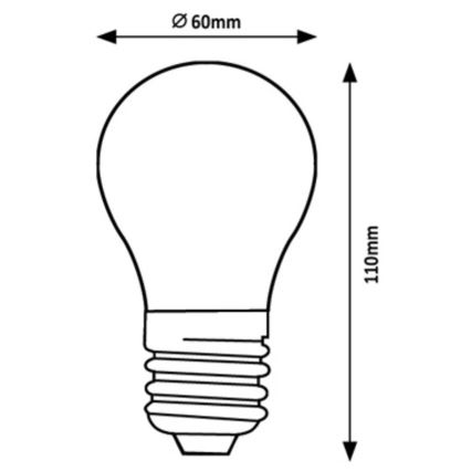 Rabalux - LED Bulb A60 E27/4W/230V 3000K Energy class A