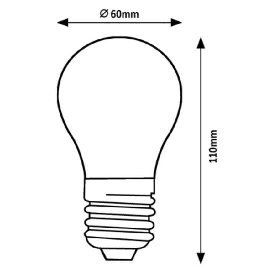 Rabalux - LED Bulb A60 E27/4W/230V 4000K Energy class A