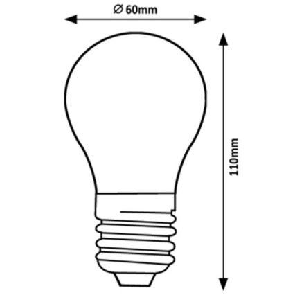 Rabalux - LED Bulb A60 E27/7W/230V 3000K Energy class A