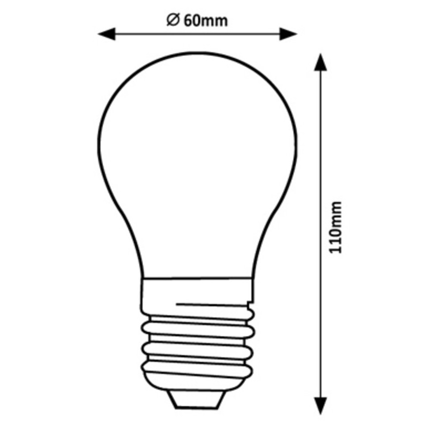 Rabalux - LED Bulb A60 E27/7W/230V 3000K Energy class A