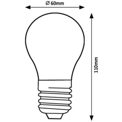 Rabalux - LED Bulb A60 E27/7W/230V 4000K Energy class A