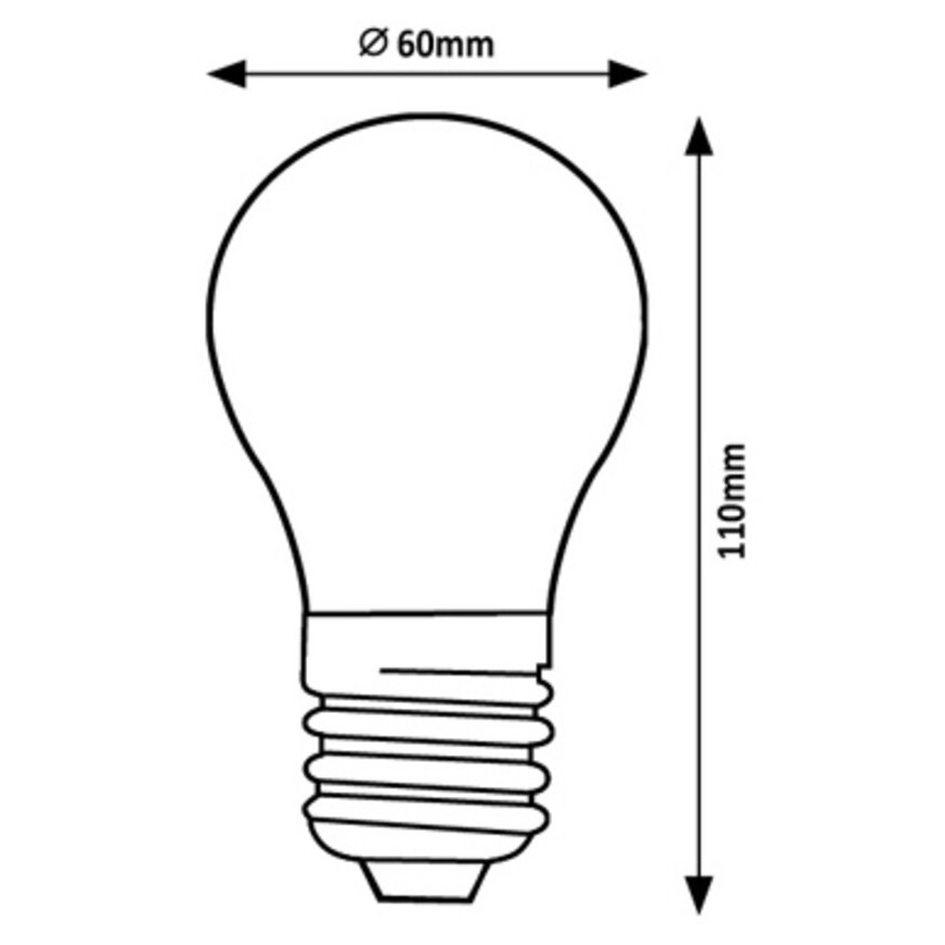 Rabalux - LED Bulb A60 E27/7W/230V 4000K Energy class A