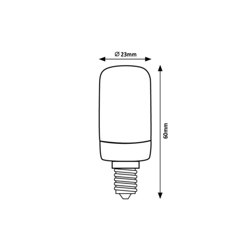 Rabalux - LED Bulb T20 E14/2W/230V 2700K