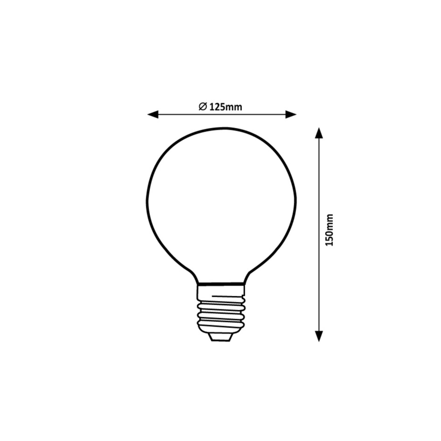 Rabalux - LED Bulb G125 E27/5W/230V 1800K