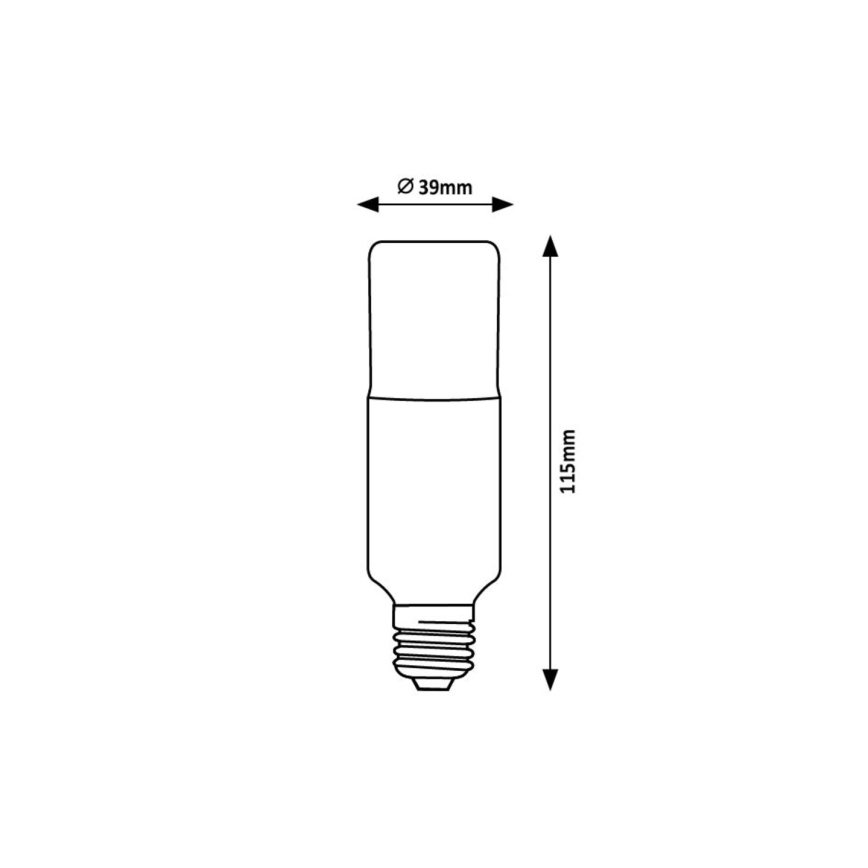 Rabalux - LED Bulb SMD T39 E27/9W/230V 3000K
