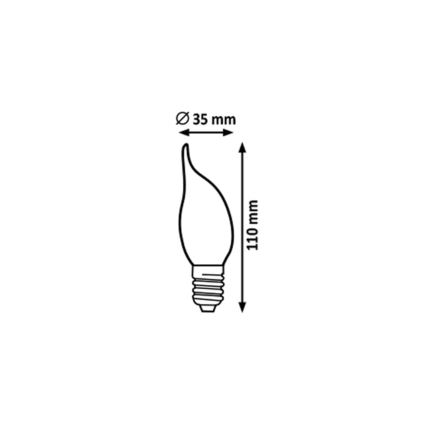 Rabalux - LED Bulb FILAMENT CF35 E14/4W/230V 2700K