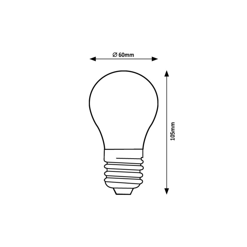 Rabalux - LED Bulb FILAMENT A60 E27/4W/230V 3000K Energy class A