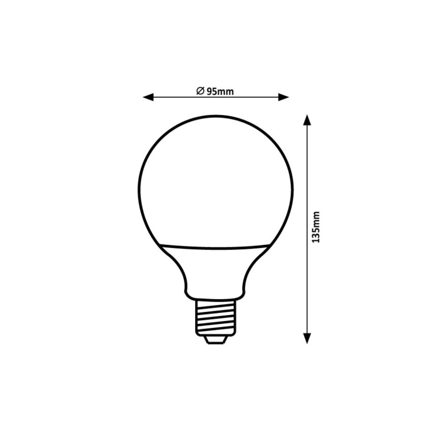 Rabalux - LED Bulb SMD G95/15W/230V 4000K