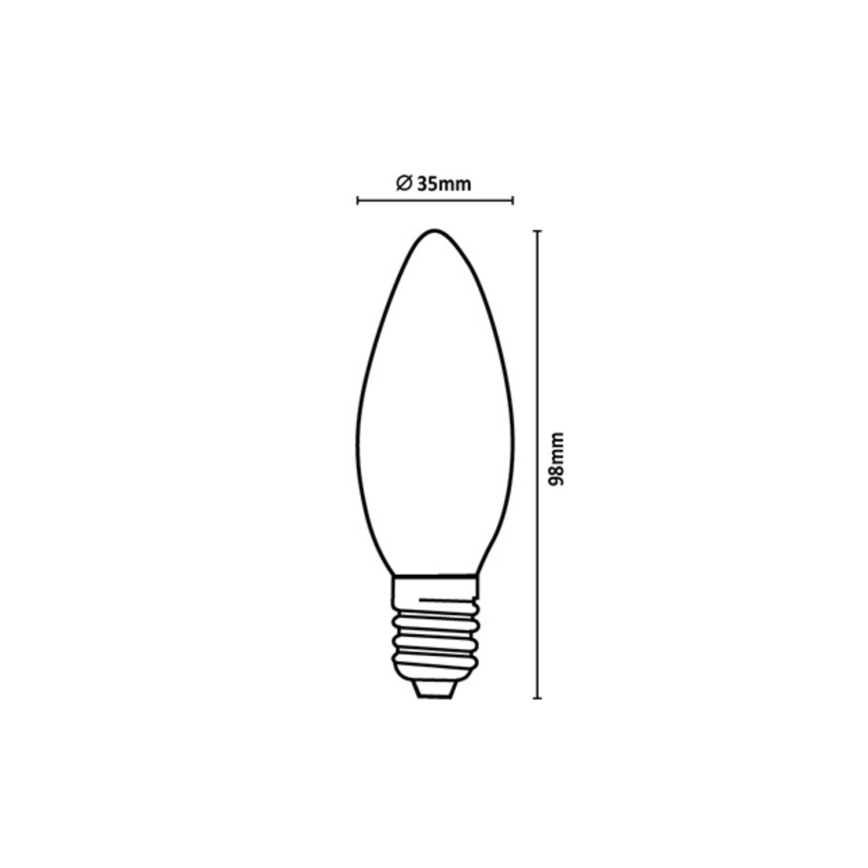 Rabalux - LED Bulb FILAMENT C35 E14/4W/230V 3000K