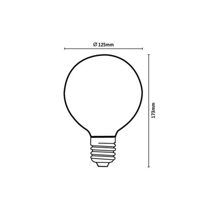 Rabalux - LED Bulb FILAMENT G125 E27/6W/230V 4000K