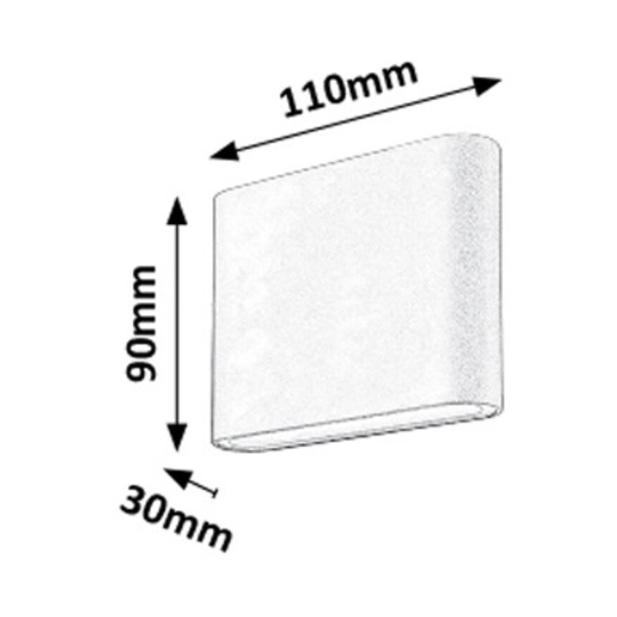 Rabalux - LED Outdoor wall light 2xLED/3W/230V IP54 3000K