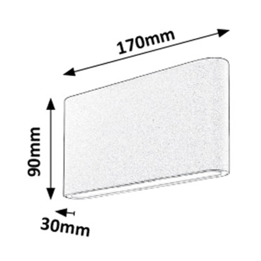 Rabalux - LED Outdoor wall light 2xLED/6W/230V IP54 3000K