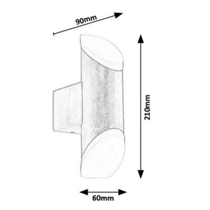 Rabalux - LED Outdoor wall light LED/6W/230V IP44 270lm 3000K