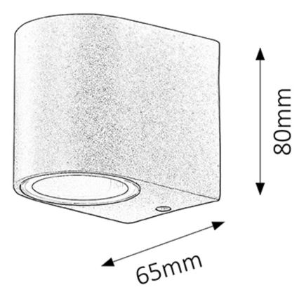Rabalux - Outdoor wall lighting 1xGU10/35W/230V
