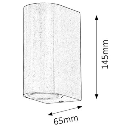 Rabalux - Outdoor wall light 2xGU10/35W/230V IP44