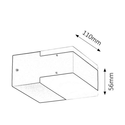 Rabalux 8060 - Outdoor LED wall light BONA 2xLED/4,5W
