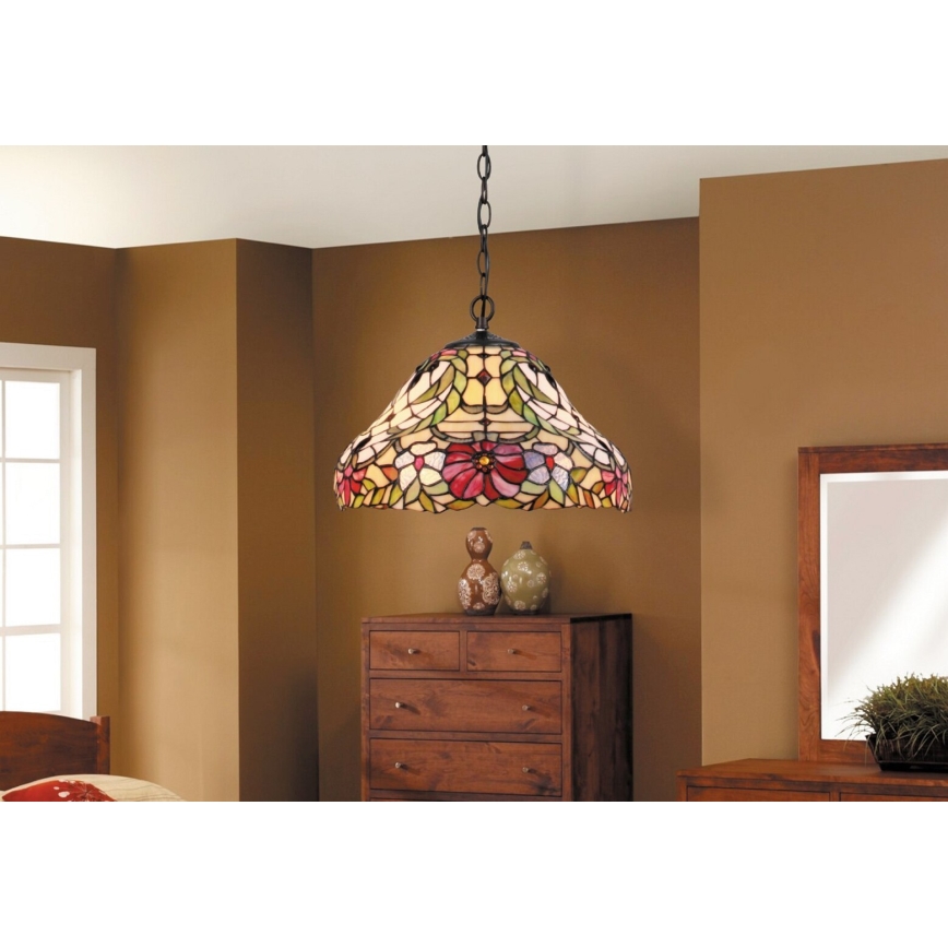 Rabalux - Tiffany stained glass chandelier 2xE27/60W/230V