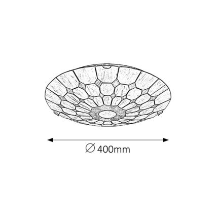 Rabalux - Tiffany stained glass ceiling light 2xE27/60W/230V d. 40 cm