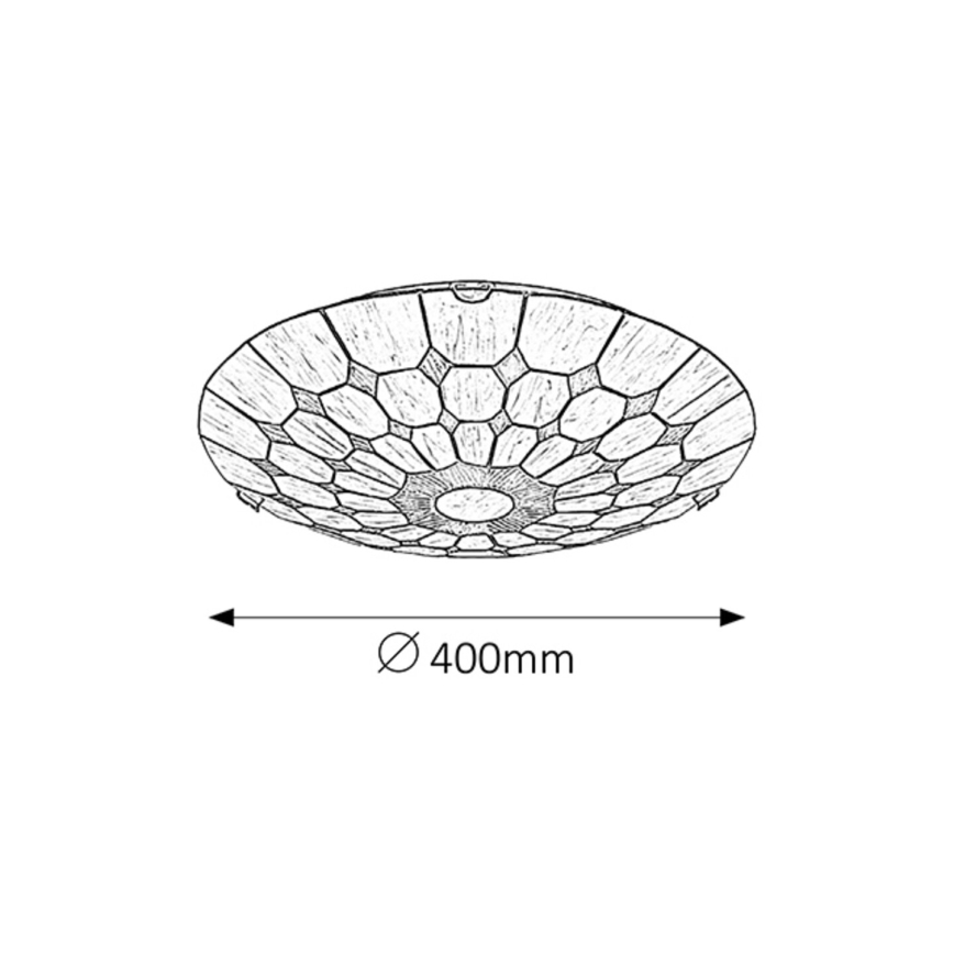 Rabalux - Tiffany stained glass ceiling light 2xE27/60W/230V d. 40 cm
