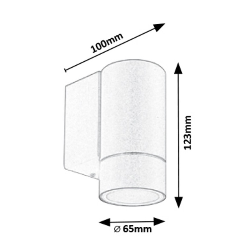 Rabalux - Outdoor wall light 1xGU10/10W/230V IP54 grey
