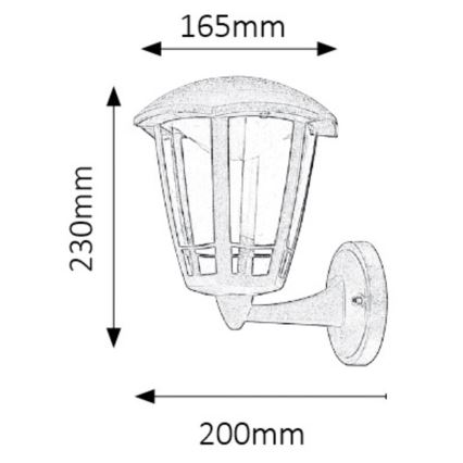 Rabalux - LED Outdoor wall light LED/8W/230V IP44