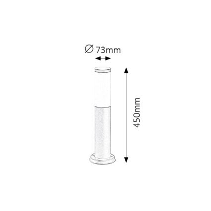 Rabalux - Outdoor lamp 1xE27/25W/230V IP44