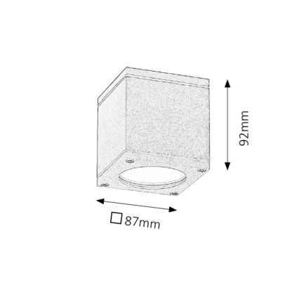 Rabalux - Outdoor ceiling light 1xGU10/35W/230V IP54