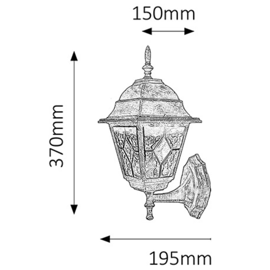 Rabalux - Outdoor wall light 1xE27/60W/230V