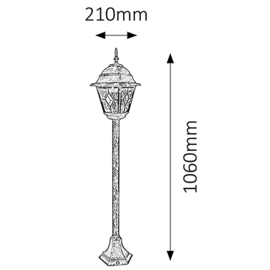 Rabalux - Outdoor lamp 1xE27/60W/230V