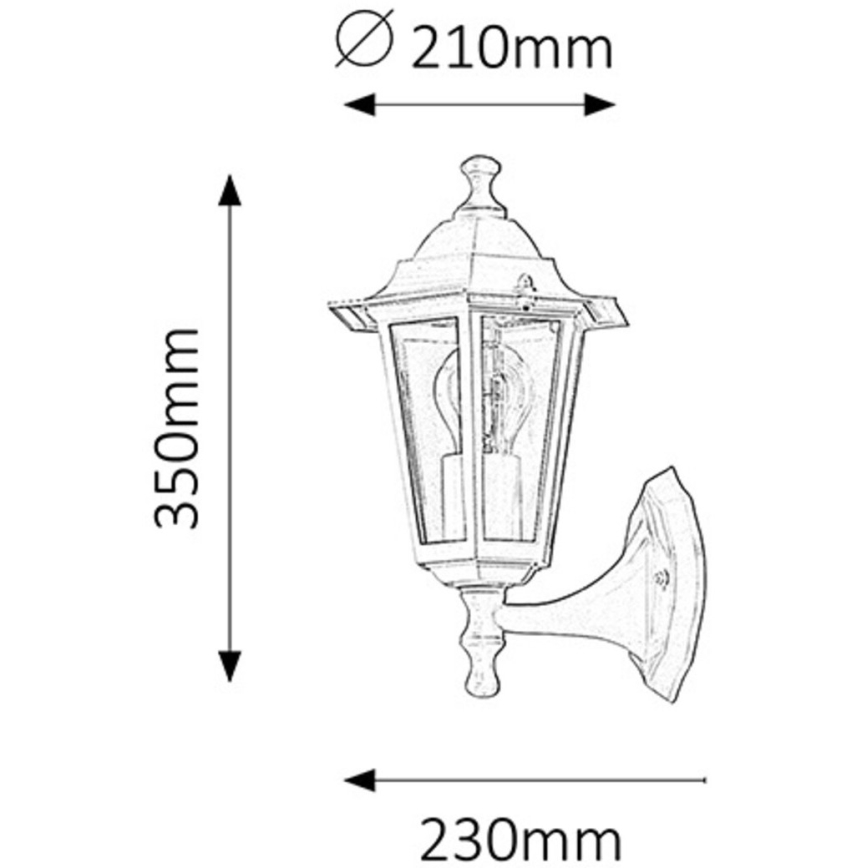 Rabalux - Outdoor wall light 1xE27/60W/230V