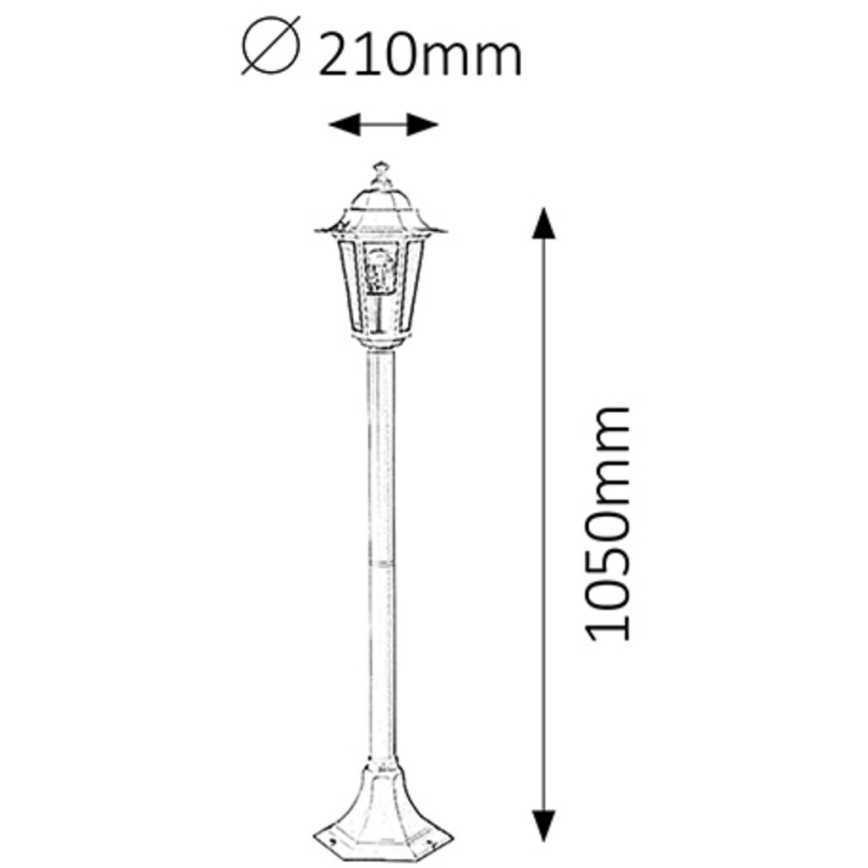 Rabalux - Outdoor lamp 1xE27/60W/230V 105 cm