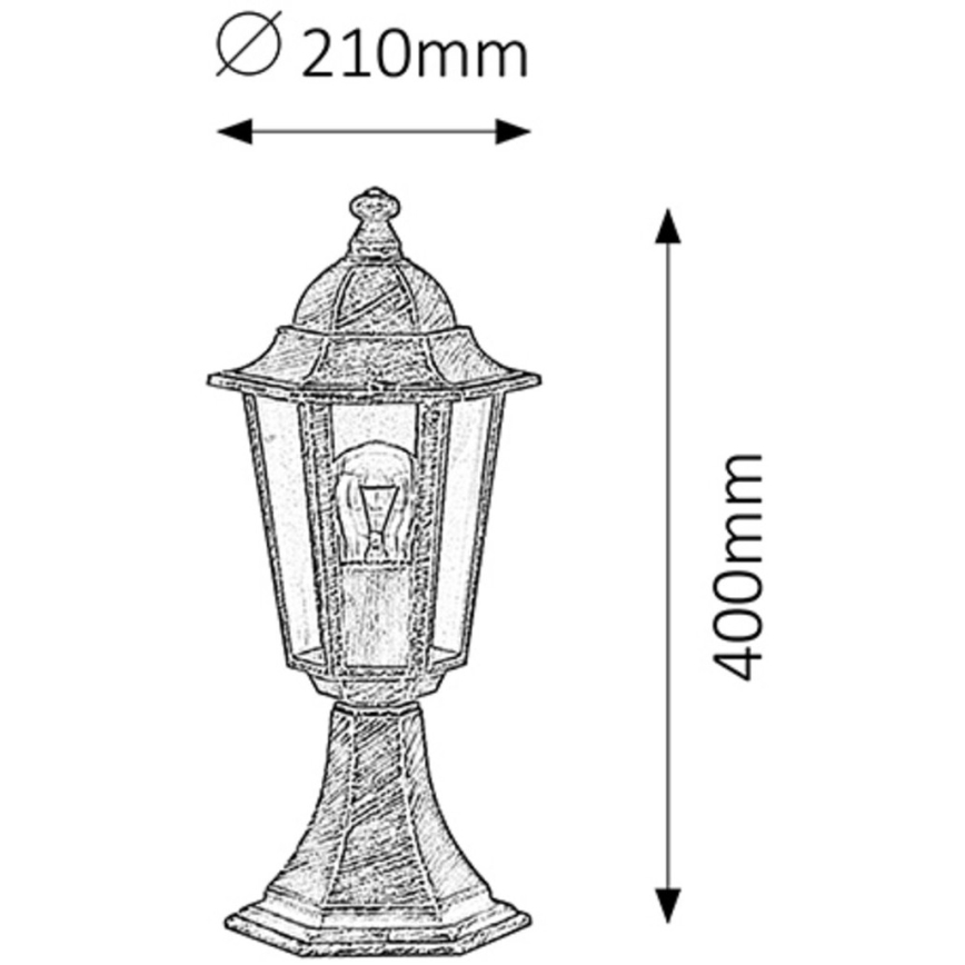 Rabalux - Outdoor lamp 1xE27/60W/230V