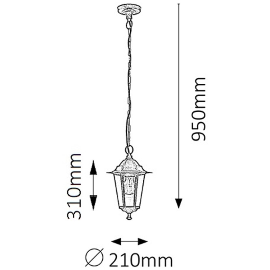 Rabalux - Outdoor chandelier 1xE27/60W/230V