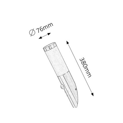 Rabalux - Outdoor Wall Lighting with sensor 1xE27/25W/230V IP44