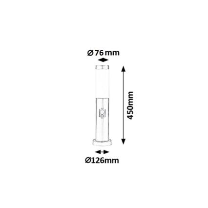 Rabalux - Outdoor lamp with a sensor 1xE27/25W IP44
