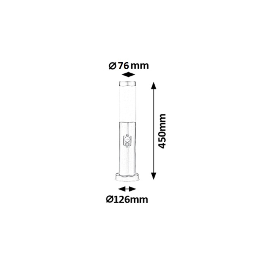 Rabalux - Outdoor lamp with a sensor 1xE27/25W IP44